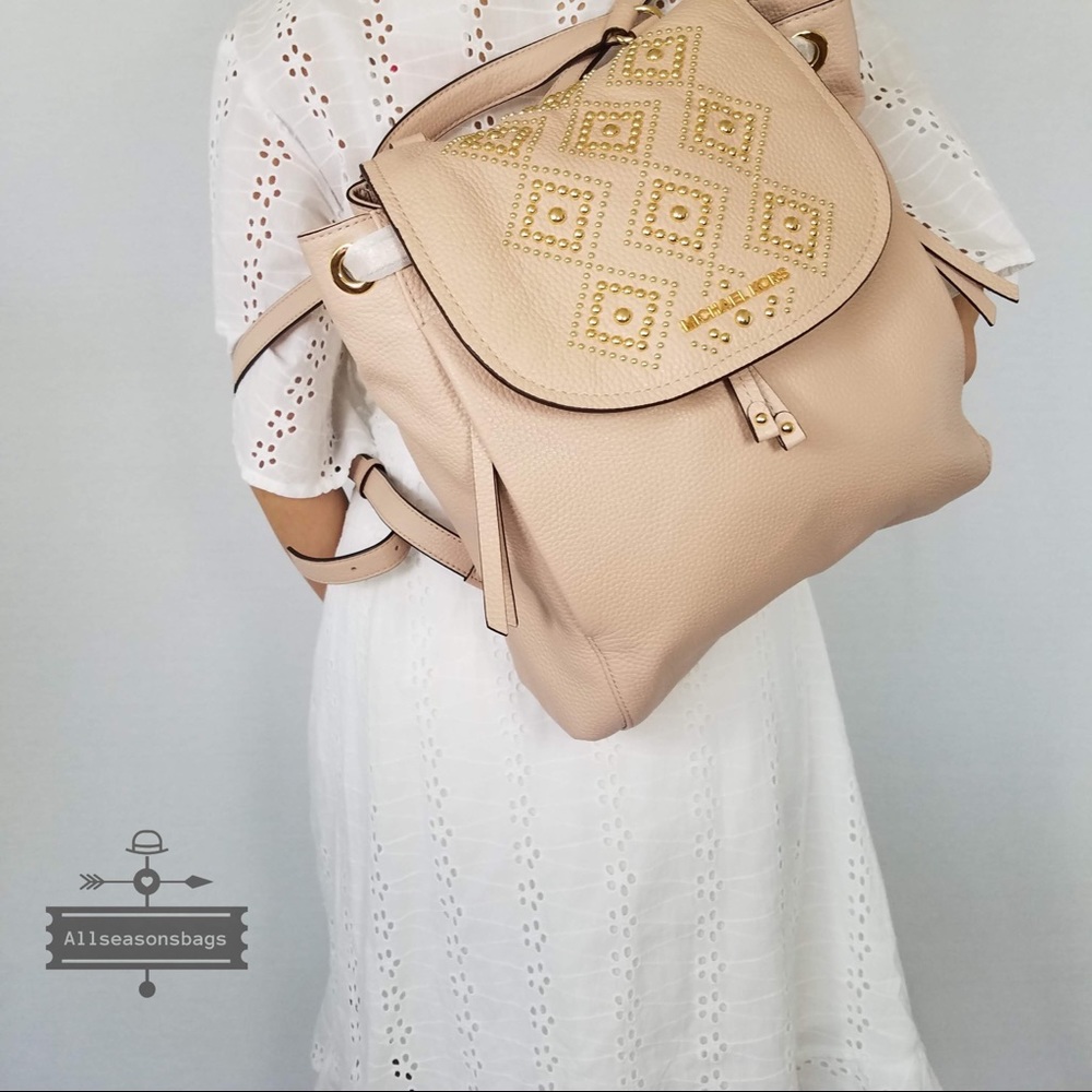 NWT Michael Kors Riley Ballet Large Backpack Bag - Picture 3 of 8